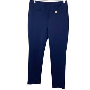 Michael Kors slacks trousers work pants business navy blue size eight
